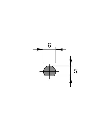 Bild Drehstange 6 / 5, 1000mm - Hettich-1