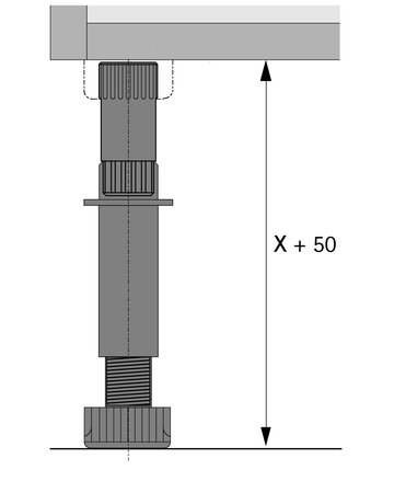 Bild Adapter für Sockelfuß Korrekt / Euro - Hettich-1