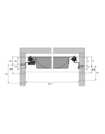 Bild Auszugsführungen Quadro 12 Silent System, links und rechts-1