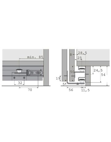 Bild Führungsprofil STB 12, 3000, Aluminium - Hettich-2