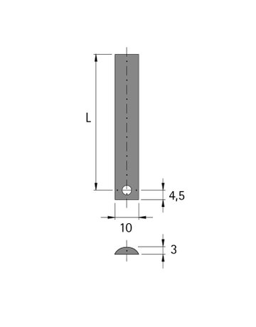 Bild Schubstange 10 x 3 mm, 1000 mm - Hettich-1