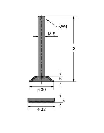 Bild KORREKT SOV-SCHR.M8X60 CR ISK SW4-1