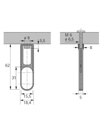 Bild Schrankrohr-Mittellager SL 781-1