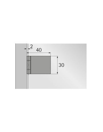 Bild Glastürscharnier ET 5150 Z (zusätzlich erforderlich für Türhöhe > 1000 mm) - Hettich-2