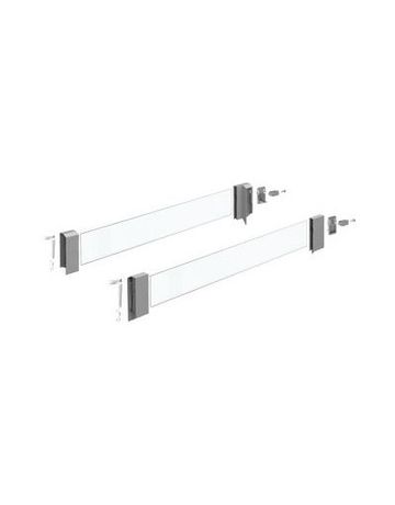 DesignSide Glas InnoTech, 420 / 144 mm, grau - Hettich