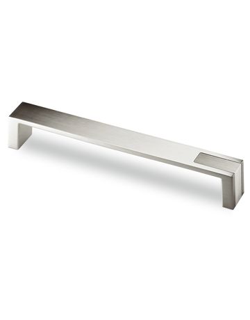 Möbel- Griff, Intra, 9207482, Breite 25x 192mm, Höhe 26mm, edelstahloptik, gebürstet - Hettich