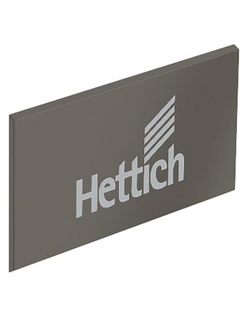 ArciTech Abdeckkappe, quarzgrau mit Hettich Logo
