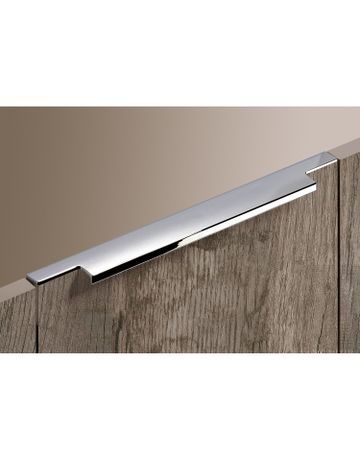 Bild Möbel- Griffleiste, mit Harpunensteg, Lamezia 9105809, Länge 795mm, Aluminium glanz verchromt - Hettich-3