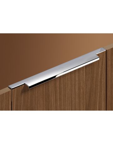 Bild Möbel- Griffleiste, mit Harpunensteg, Lamezia 9105809, Länge 795mm, Aluminium glanz verchromt - Hettich-4