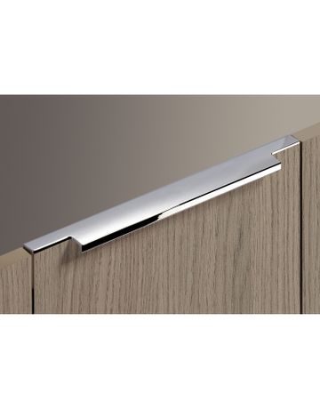 Bild Möbel- Griffleiste, mit Harpunensteg, Lamezia 9105809, Länge 795mm, Aluminium glanz verchromt - Hettich-7