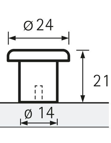 Bild Möbel- Knopf, Tonala, 9266561, Durchmesser 24mm, Höhe 21mm, Zink, schwarz matt - Hettich-8
