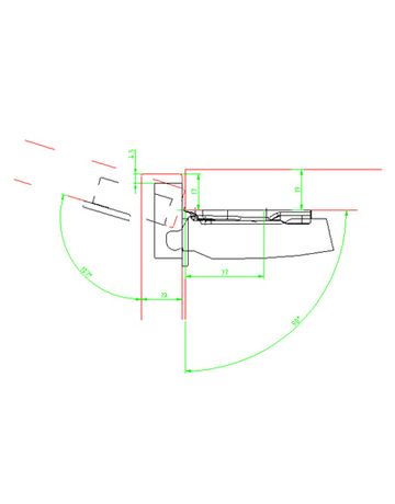 Bild Möbel- Topfscharnier, Sensys 8645i, 9073626, 110°, Kröpfung 0mm, Stahl silber vernickelt-1