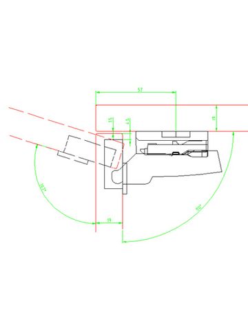 Bild Möbel- Topfscharnier, Sensys 8645i, 9073627, 110°, Kröpfung 9,5mm, Stahl silber vernickelt-1