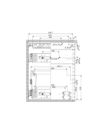 Bild Container-Set mit Teil- und Überauszügen, 392, schwarz - Hettich-1