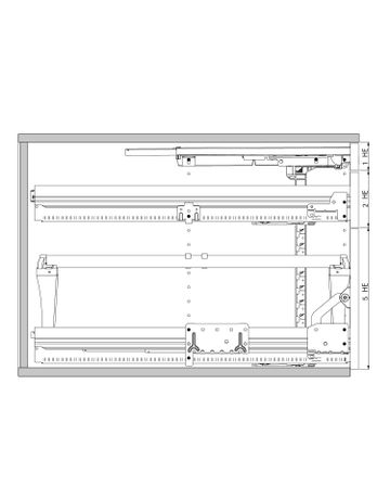 Bild Container-Set mit Teil- und Überauszügen, 392, schwarz - Hettich-2