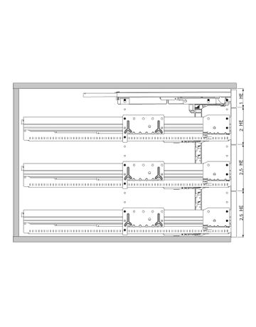 Bild Container-Set mit Vollauszügen, 392, schwarz - Hettich-2