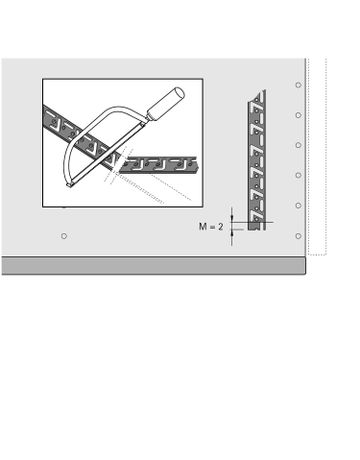 Bild Verriegelungsstangen-Sets Stop Control, Lochreihe 32 mm, Länge HE 10 + 1, rechts - Hettich-1