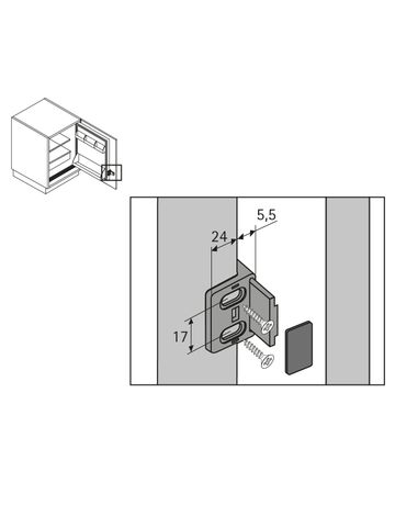Bild Schleppbeschlag für Kühlschrankumbauten-3