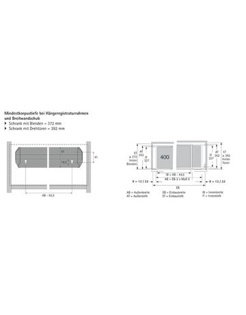 Bild Hängeregistraturrahmen Systema Top 2000, 936 x 352 mm, Aluminium Optik-1