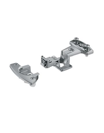 Bild Grundscharnier Selekta Pro 2000, 230 °, Auflage 5.5 mm, mit Spreizmuffen, vernickelt - Hettich-1