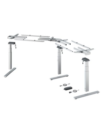 Bild Möbel- Elektro-Tischgestell, 1325+1290x 2.000mm, Hub 660mm, Steelforce Pro 673 SLS, 9311393 - Hettich-0