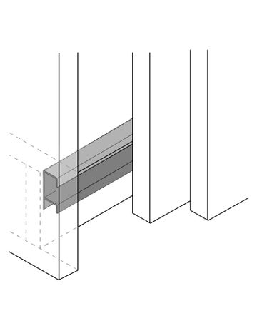 Bild Führungsprofil STB 12, 3000, Aluminium - Hettich-1