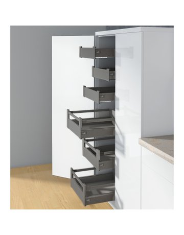 Bild ArciTech Zarge, Zargenhöhe 126 mm x NL 270 mm, anthrazit, links - Hettich-3