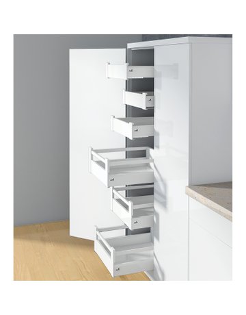 Bild ArciTech Zarge, Zargenhöhe 126 mm x NL 500 mm, weiß, rechts - Hettich-2