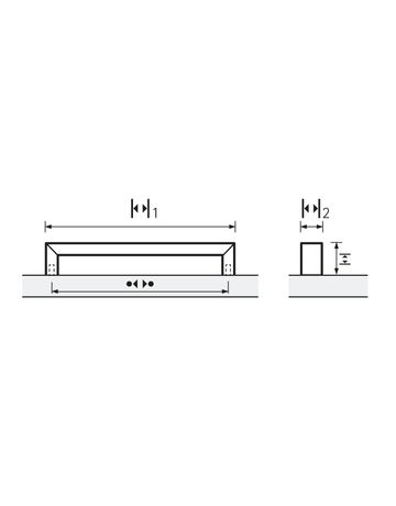 Bild Möbel- Griff, Baldone, 9269734, Breite 11x 128mm, Höhe 26mm, schwarz, matt - Hettich-8