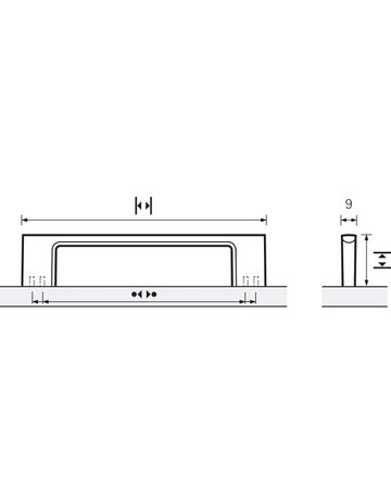 Bild MB-Griff,B9x96mm,H28mm,Zink Belluno 9270437,schwarz ma - Hettich-8