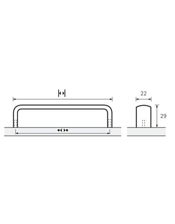 Bild Möbel- Griff, Belna, 115169, Breite 22x 128mm, Höhe 29mm, edelstahloptik, gebürstet - Hettich-8