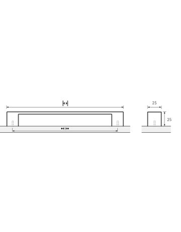 Bild Möbel- Griff, Cheam, 9113212, Breite 25x 192mm, Höhe 27mm, edelstahloptik, gebürstet - Hettich-8