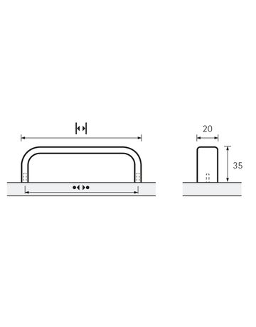 Bild Möbel- Griff, Culmen, 115149, Breite 20x 192mm, Höhe 35mm, silber, eloxiert - Hettich-8