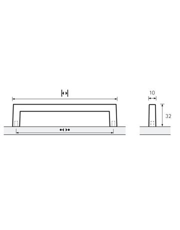 Bild Möbel- Griff, Tornea, 9112941, Breite 10x 192mm, Höhe 32mm, glanz verchromt - Hettich-8