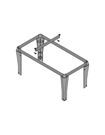 Bild Zwischensteg, 400 mm, Aluminium optik - Hettich-1