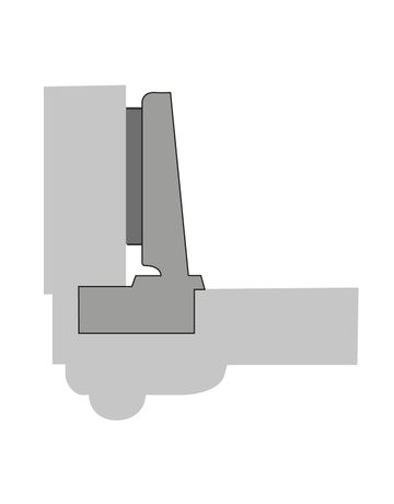 Bild Intermat Dicktürscharnier, Türdicke bis 32 mm (Intermat 9936), vorliegend, Öffnungswinkel 95°, Bohrbild TH 52 x 5,5 mm, zum Anschrauben (-) - Hettich-2