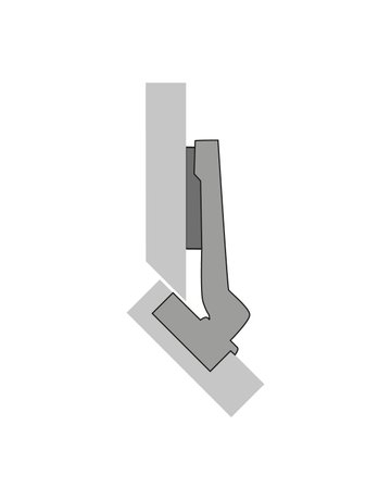 Bild Möbel-Topfscharnier,95°,Kröpf.6mm Intermat 9936,77699,vorlieg.,vernickelt - Hettich-1