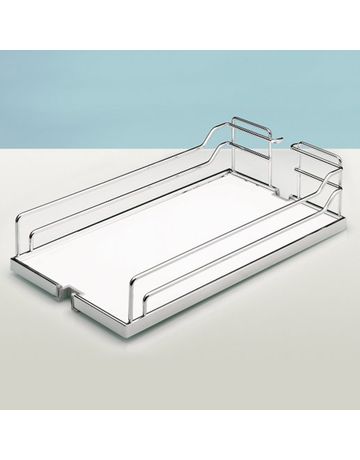 Arena CLASSIC Rutschstopp Einhängetablare, 250 x 462 x 106 mm, pulverbeschichtet silber