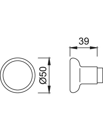 Bild Knopf-Lochteil 54 8mm, F1 - HOPPE-2