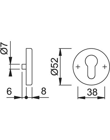 Bild RosetteE42KVS PAAR F69 PZ 37-42 - HOPPE-2
