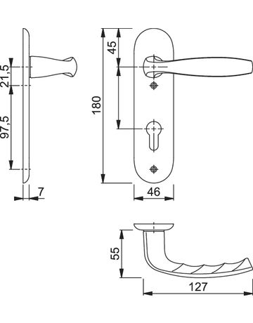 Bild Garnitur Schild F1 1810/273KP, 8/72PZ-1