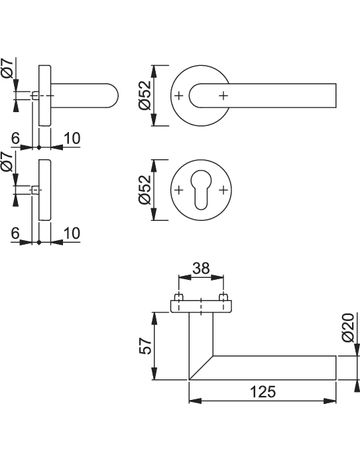 Bild Grt-Rosette F69 E1400/42H/42HKVS, 8, PZ - Hoppe-1