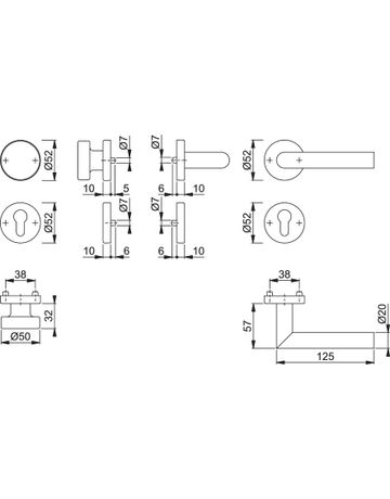 Bild WE-Grt-Rosette, F69 E58/42H/42HKVS/1400,8, PZ - Hoppe-1