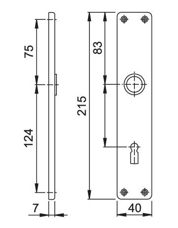 Bild Schild202SP PAAR F2 BB-72 9999 18MM - Hoppe-1