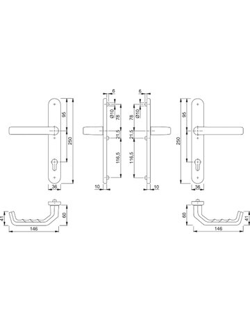 Bild RahmenGrt.SchildF9 1313G/3357N, 8/92PZ - HOPPE-1