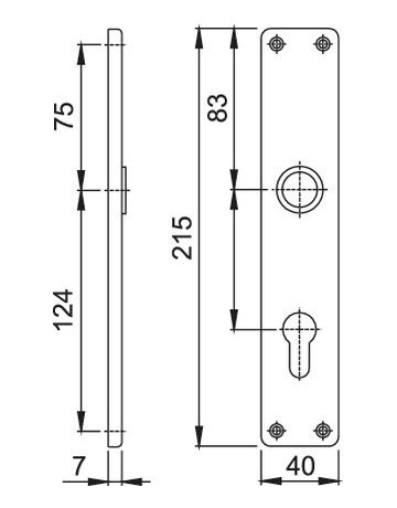 Bild Schilderpaar F4 202SP, PZ72 - Hoppe-1