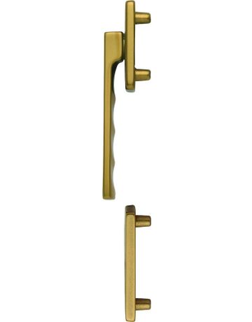 Fenstertür- Halbgarnitur, Profilzylinder gelocht, Toulon 0737KH/51N/51NS, Nockendurchmesser 10, Aluminium bronzefarbig - Hoppe