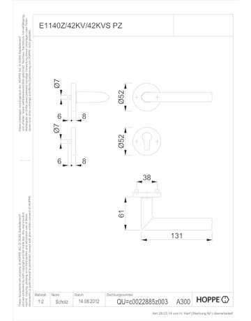 Bild Zi.Rosettengrt.E1140Z/42 V/42KVS PZ, F69 - HOPPE-2