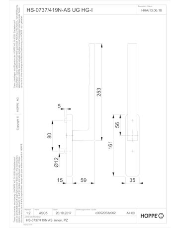 Bild HS-Grt.,UG,verkehrsweiß Toulon HS-0737/419N-AS innen - HOPPE-1