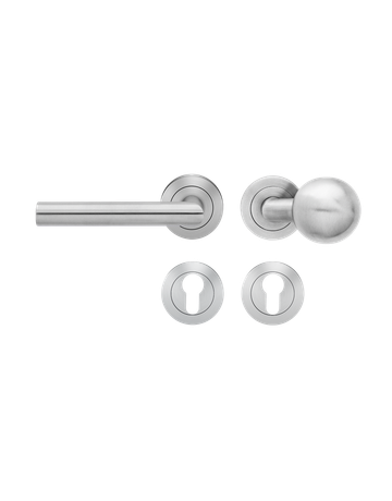 Wechselgarnitur Rhodos ER/FS 28-WG links FS9mm Edelstahl matt TS 38-48mm